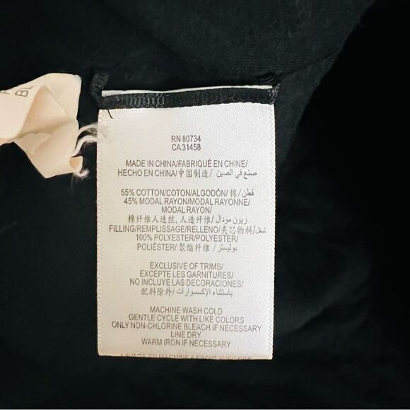 Bcbgmaxazria women's Black Full Zip Hooded Jacket Size Small - Picture 7 of 7